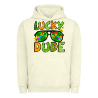 Pigment Pistachio St. Patrick's Lucky dude Urban Hoodie - OliviaCreatesArt