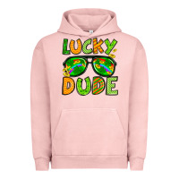 Pigment Salmon St. Patrick's Lucky dude Urban Hoodie - OliviaCreatesArt