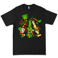 Black st patrick's beers flags and hat Premium Tee - AdoDesignShop
