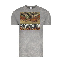 Cloud Rock cowhide leopard camouflage Vintage Tee - Jasminsmagicworld