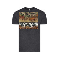 Vintage Black cowhide leopard camouflage Vintage Tee - Jasminsmagicworld