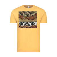 Vintage Mustard cowhide leopard camouflage Vintage Tee - Jasminsmagicworld