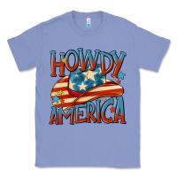 Colony Blue howdy america Classic Tee - MaliasSmallBusiness