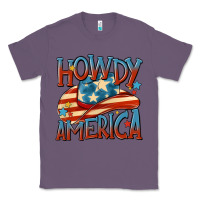 Lavender howdy america Classic Tee - MaliasSmallBusiness