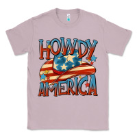 Lilac howdy america Classic Tee - MaliasSmallBusiness