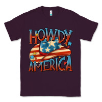 Plum howdy america Classic Tee - MaliasSmallBusiness