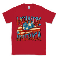 Red howdy america Classic Tee - MaliasSmallBusiness