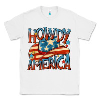 White howdy america Classic Tee - MaliasSmallBusiness