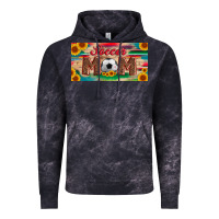 Cloud Black soccer mom with ball and sunflower and serape licanse plate Vintage Hoodie - Artiststas