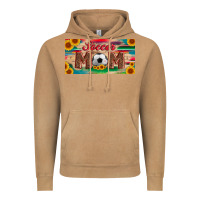 Vintage Camel soccer mom with ball and sunflower and serape licanse plate Vintage Hoodie - Artiststas
