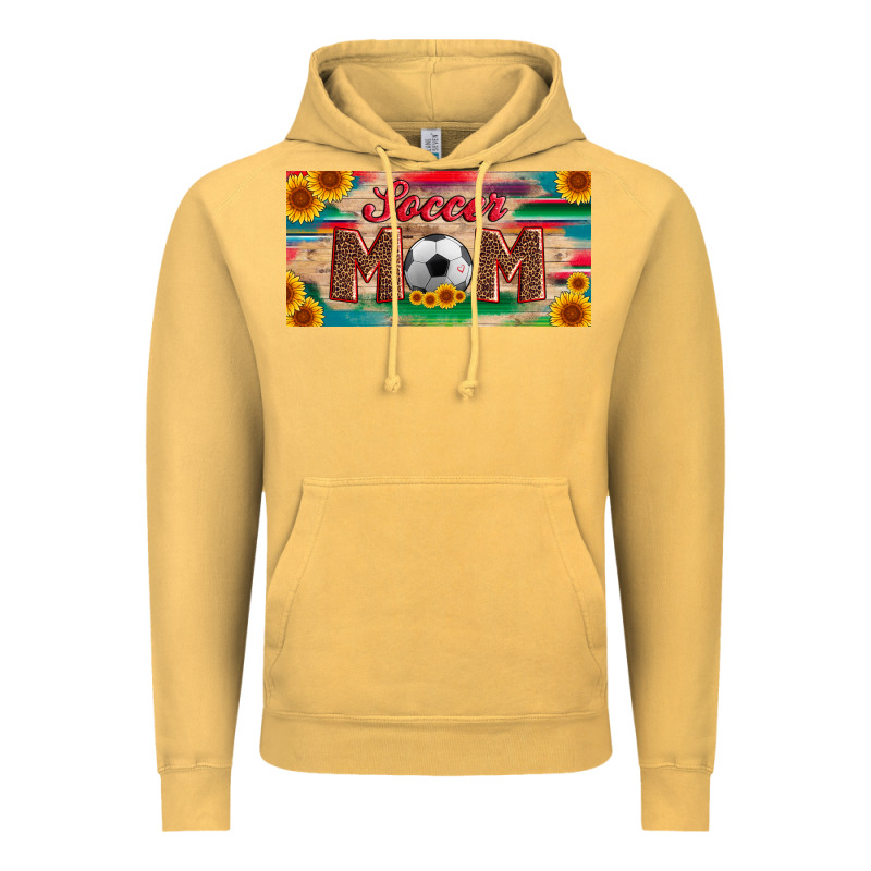 Soccer Mom With Ball And Sunflower And Serape Licanse Plate Vintage Hoodie by Artiststas | Teevron