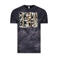 Cloud Black cowhide brushstroke Vintage Tee - AdoDesignShop