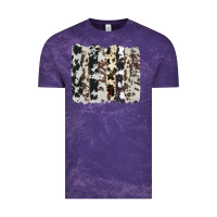 Cloud Purple cowhide brushstroke Vintage Tee - AdoDesignShop