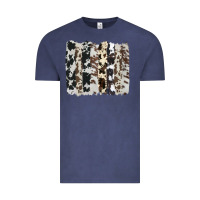 Vintage Denim cowhide brushstroke Vintage Tee - AdoDesignShop