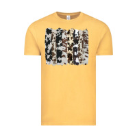 Vintage Mustard cowhide brushstroke Vintage Tee - AdoDesignShop