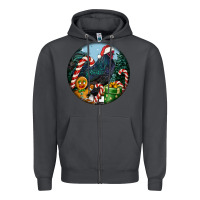 Smoke jersey giant rooster christmas Zipper Hoodie - LillyAllenDesigns