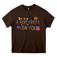 Chocolate Brown i put speel on you Heavy Core Tee - CowhideDigitalArt
