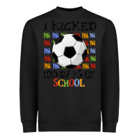 Black i kicked 100 days of school Heavyweight Sweatshirt - MaliasSmallBusiness