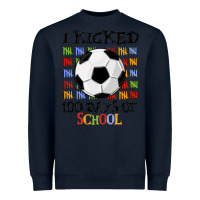Navy i kicked 100 days of school Heavyweight Sweatshirt - MaliasSmallBusiness