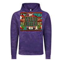 Cloud Purple wild chıld aztec gemstone and cactus Vintage Hoodie - Artiststas