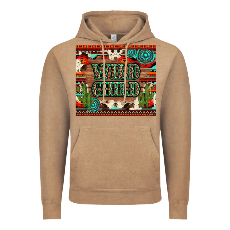 Wild Chıld Aztec Gemstone And Cactus Vintage Hoodie by Artiststas | Teevron