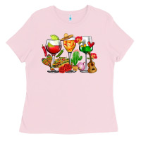 Bubblegum Pink mexico wine glasses cups Ladies Tee - CTS Tumbler Store