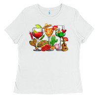 White mexico wine glasses cups Ladies Tee - CTS Tumbler Store