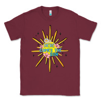 Burgundy here comes the sun Classic Tee - MaliasSmallBusiness