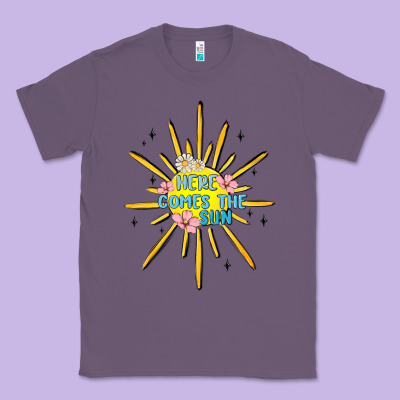 Here Comes The Sun Classic Tee Designed By Maliassmallbusiness