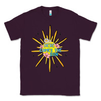 Plum here comes the sun Classic Tee - MaliasSmallBusiness