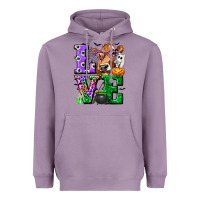 Lavender love cow halloween tbw Heavyweight Hoodie - texasbilliewilder