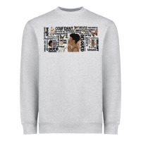 Black Woman Confident Heavyweight Sweatshirt | Teevron