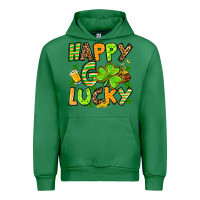 Emerald St. Patrick's Happy go lucky Urban Hoodie - OliviaCreatesArt