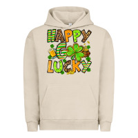 Pigment French Oak St. Patrick's Happy go lucky Urban Hoodie - OliviaCreatesArt