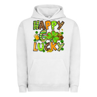 Pigment Lunar Rock St. Patrick's Happy go lucky Urban Hoodie - OliviaCreatesArt