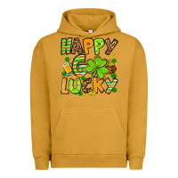 Pigment Peanut Butter St. Patrick's Happy go lucky Urban Hoodie - OliviaCreatesArt