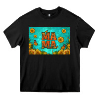 Black sunflowers mama skinny metal can holder Heavy Core Tee - HRA Design Shop