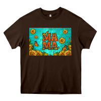 Chocolate Brown sunflowers mama skinny metal can holder Heavy Core Tee - HRA Design Shop