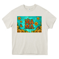 Cream sunflowers mama skinny metal can holder Heavy Core Tee - HRA Design Shop