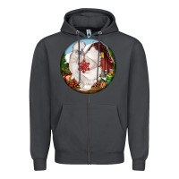 Smoke silkie chicken christmas Zipper Hoodie - LillyAllenDesigns
