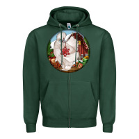 Sports Green silkie chicken christmas Zipper Hoodie - LillyAllenDesigns