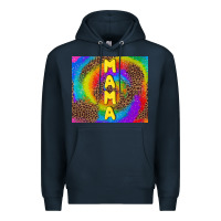 Navy mama tie dye Premium Hoodie - TumblerDesignByShophia