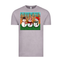 Vintage Zinc christmas snovman Vintage Tee - BarkalooDesign