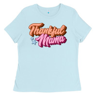 Baby Blue thankful mama Ladies Tee - JahusDesignShop