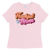Bubblegum Pink thankful mama Ladies Tee - JahusDesignShop