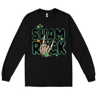 Black sham rock Long Sleeve Tee - MaliasSmallBusiness