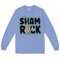 Colony Blue sham rock Long Sleeve Tee - MaliasSmallBusiness