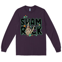 Plum sham rock Long Sleeve Tee - MaliasSmallBusiness