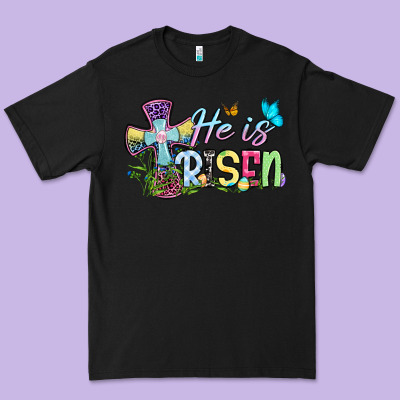 Easter Day He Is Risen Premium Tee Designed By Oliviacreatesart