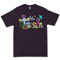 Plum Easter Day He is risen Premium Tee - OliviaCreatesArt